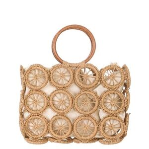 RATTANI MULTI CIRCLE TOTE
Tan